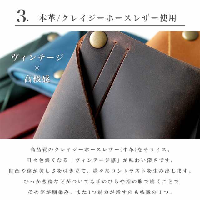 レザーウォレット 折り紙式 ミニ財布 メンズ レディース ユニ