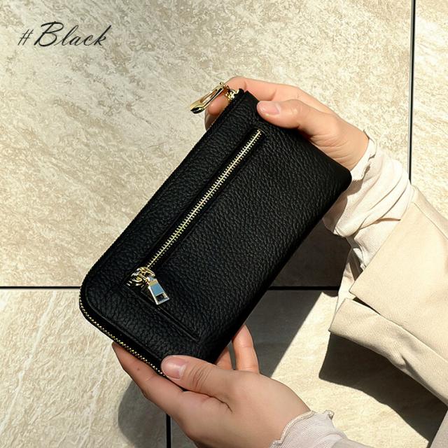 長財布 L字ファスナー 革財布 メンズ レディース レザー 本革