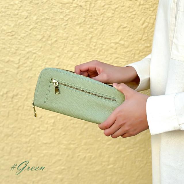 長財布 L字ファスナー 革財布 メンズ レディース レザー 本革