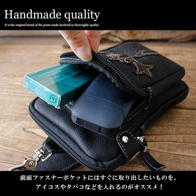 デイズアート DaysArt ベルトポーチ レザーバッグ メンズ 本革 カーフ