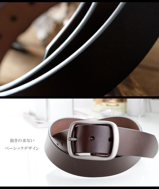 ブラウンレザー ベルト シンプルデザイン DIESELブラウン レザーベルト