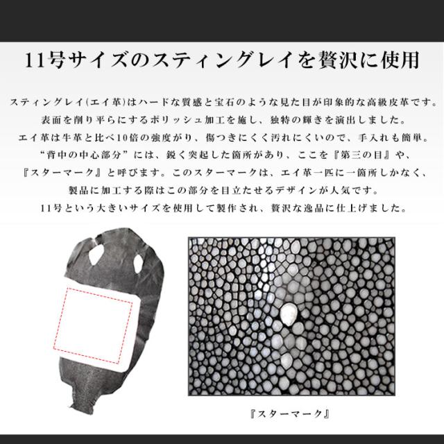 DaysArt デイズアート レザーバッグ ショルダーバッグ ボディバッグ エイ革 メンズ レディース ユニセックス 本革 スティングレイ フラット加工 天然 ワンショルダー 縦型 ブラック 母の日 lb338