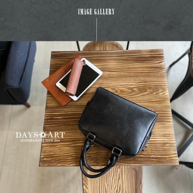 ミニ ブリーフケース タンニン鞣し革 トートバッグ レザーバッグ