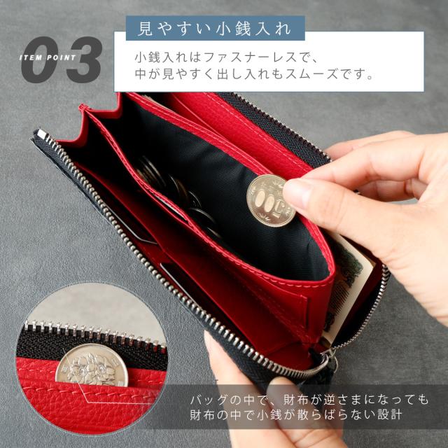 サメ皮 シャークスキン ラウンドファスナーウォレット メンズ長財布