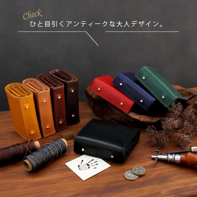 デイズアート DaysArt レザーウォレット ミニ財布 ブック型コンパクトウォレット メンズ レディース ユニセックス 本革 イタリアンレザー 小銭入れあり メンズ財布 ブラック ブラウン ダークブラウン ダークグリーン ブルー レッド ギフト lw241_5