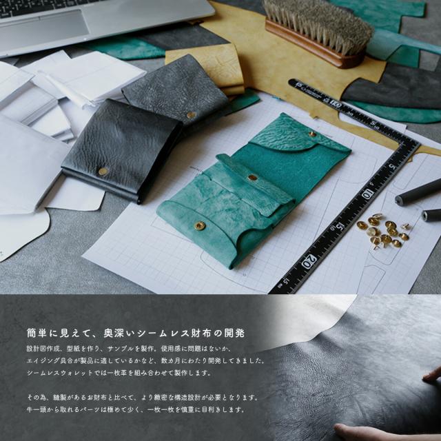 二つ折り財布 本革 メンズ レディース 小さい財布 薄い財布 コンパクト スリム 軽量 レザーウォレット イタリアンレザー アラスカレザー 経年変化 シンプル シームレス ICカード対応 内ポケット クラウドファンディング発 箱入り ペア ギフト プレゼント