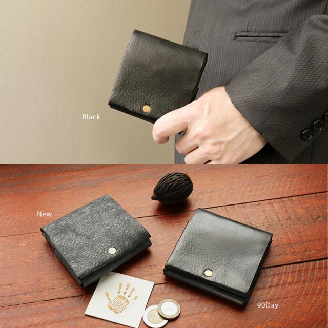 二つ折り財布 本革 メンズ レディース 小さい財布 薄い財布 コンパクト スリム 軽量 レザーウォレット イタリアンレザー アラスカレザー 経年変化 シンプル シームレス ICカード対応 内ポケット クラウドファンディング発 箱入り ペア ギフト プレゼント