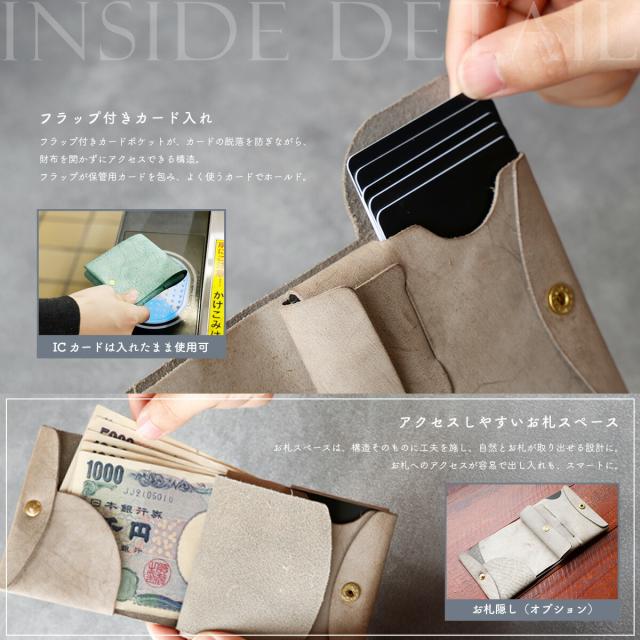 二つ折り財布 本革 メンズ レディース 小さい財布 薄い財布 コンパクト スリム 軽量 レザーウォレット イタリアンレザー アラスカレザー 経年変化 シンプル シームレス ICカード対応 内ポケット クラウドファンディング発 箱入り ペア ギフト プレゼント