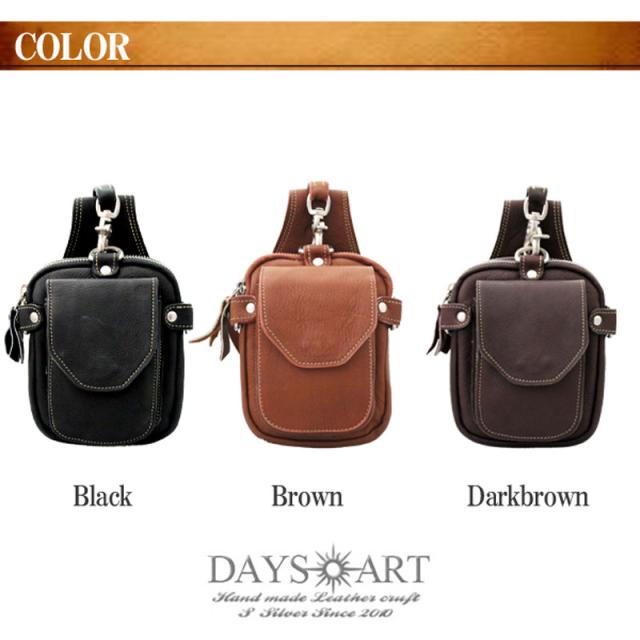ベルトポーチ 牛革 財布入れ フリップポケット レザーバッグ レザー