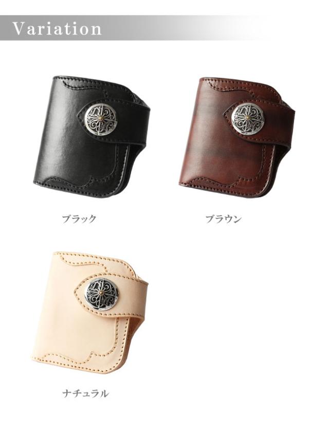 DaysArt デイズアート レザーウォレット 革財布 メンズ レディース ユニセックス 本革 サドルレザー ヌメ革 シンプルレザーウォレット 小銭入れあり ヌメ革 ブラック ブラウン ナチュラル 【ギフト】 lw147_10