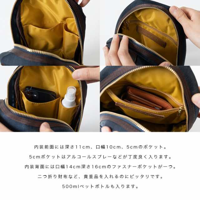 INNFITH インフィス 日本製 レザーバッグ ボディバッグ スリングバッグ