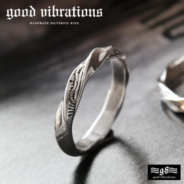 good vibrations グッドバイブレーション シルバーリング メンズ シルバー925 ツイスト スパイラル ネイティブアメリカン 指輪 シルバー 17号 19号 21号 23号 ギフト rg095