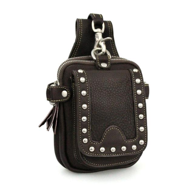 牛革 ベルトポーチ レザーバッグ レザーヒップバッグ ウエストバッグ