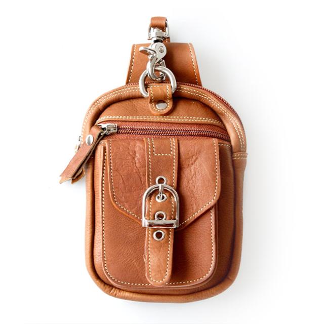 メンズ・レディース問わず使える2ポケットの本革ウエストバッグ / 革鞄のHERZ(ヘルツ)公式通販 ウエストバッグ 本革 メンズ レザー ベルトポーチ フラップ付き ベルトバッグ ウエスト鞄 携帯収納 2室 コンパクト ウエストポー