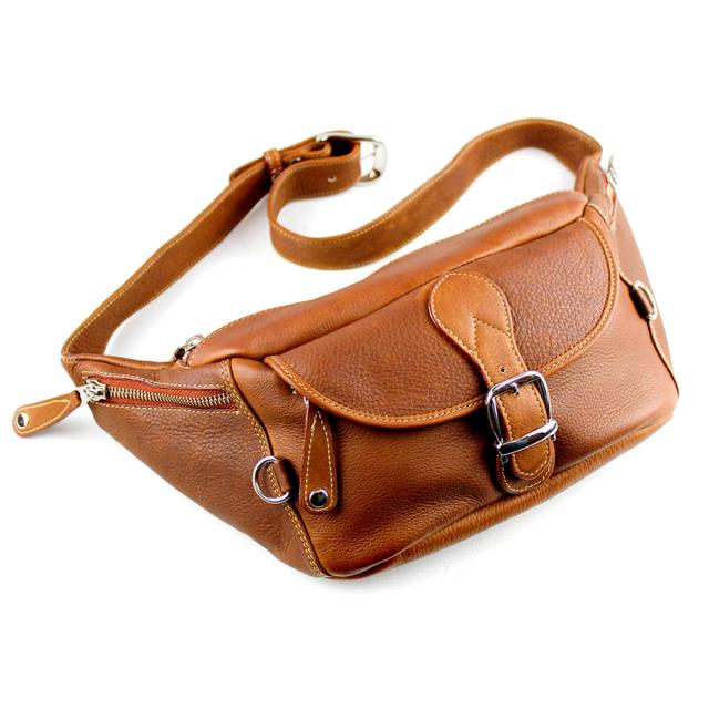 ボディバッグ カーフスキン スリングバッグ ワンショルダー ベルト