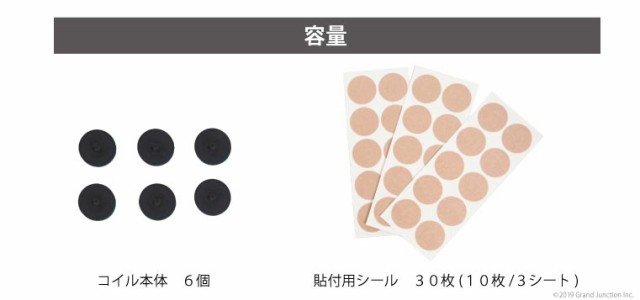 丸山式 コイル ブラックアイ 6個入り セラミック 炭 健康 電磁波対策 コリの緩和 肩 首 腰痛 背中 こり 解消グッズ ツボ押し 血行  の通販はau PAY マーケット GJstore リゲッタ カヌー専門店【交換対応可能】 au PAY マーケット－通販サイト