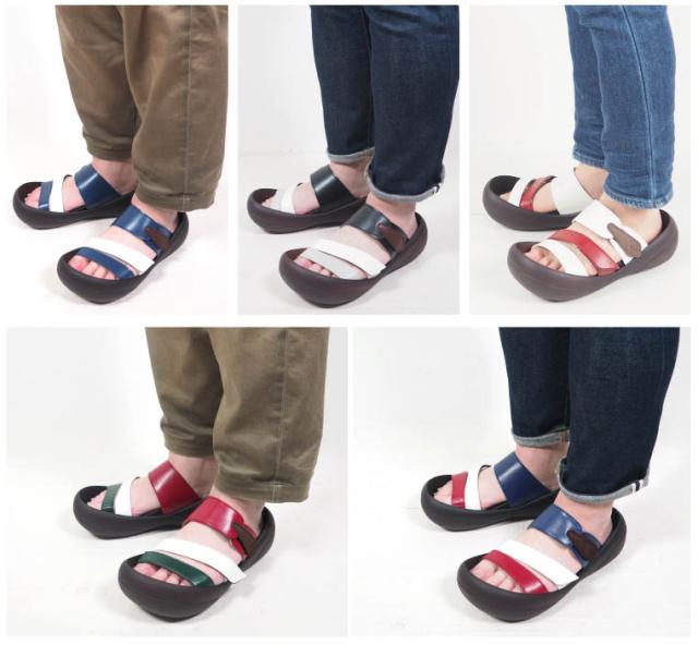 送料無料 リゲッタ カヌー メンズ サンダル ビッグフット 3本ベルクロ