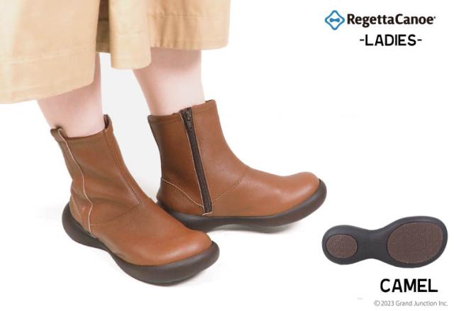送料無料 リゲッタ カヌー レディース ブーツ サイドジップ ショート丈