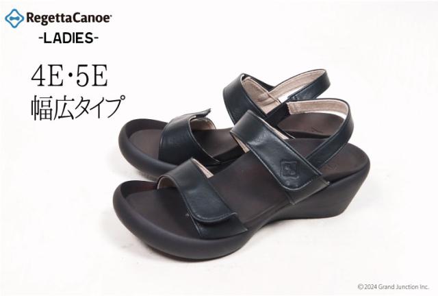 送料無料 リゲッタ カヌー レディース サンダル 歩きやすい ストラップ 幅広 4E 5E ワイズ ウェッジソール ヒール/ CJLW5512/CJLW5513/ lvw296