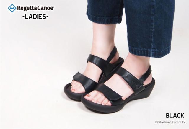 送料無料 リゲッタ カヌー レディース サンダル 歩きやすい ストラップ 幅広 4E 5E ワイズ ウェッジソール ヒール/ CJLW5512/CJLW5513/ lvw296