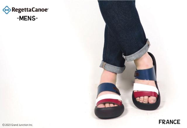 送料無料 リゲッタ カヌー メンズ サンダル 3本 ベルト つっかけ