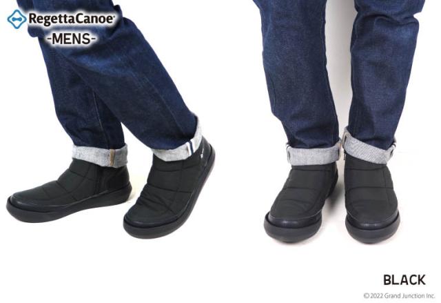 《11%OFF セール》 送料無料 リゲッタ カヌー メンズ ショート ブーツ キルティング 日本製/CJEW002C /lvw565 幅広 甲高 サイドジップ 履きやすい 春 冬  冬新作