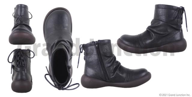 《13%OFF セール》 送料無料 リゲッタ カヌー レディース ブーツ  ギャザー バック レースアップ サイドジップ ショート丈 日本製/ CJFS001C/ lvw567 冬 冬新作