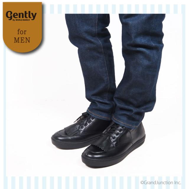 革靴 カジュアル メンズ 本革 トラッド レースアップ ブーツ 2WAY