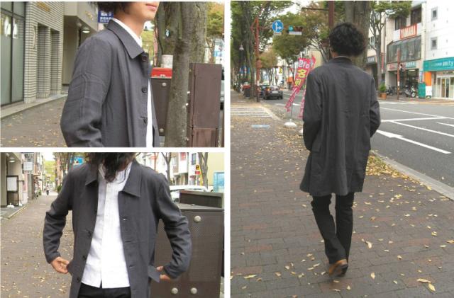 送料無料 GJ-Relax リネンショップコート/リラックスカジュアル/ロング