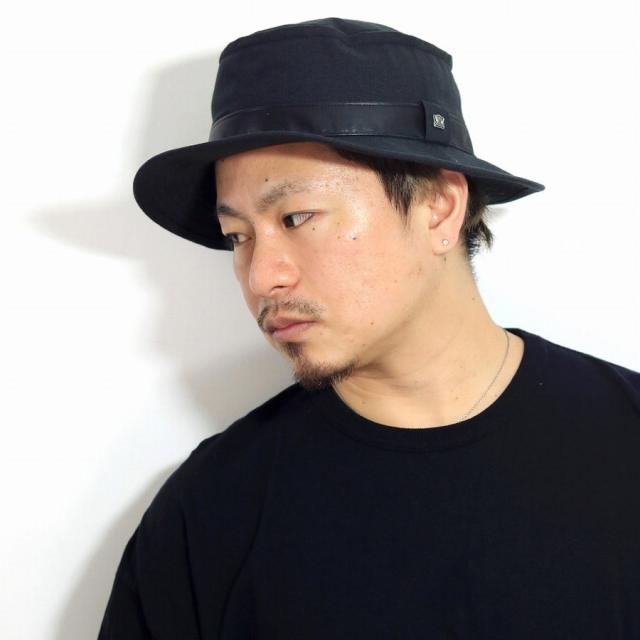 ハット メンズ 帽子 ブランド 日本製 ノックス ポークパイハット 黒