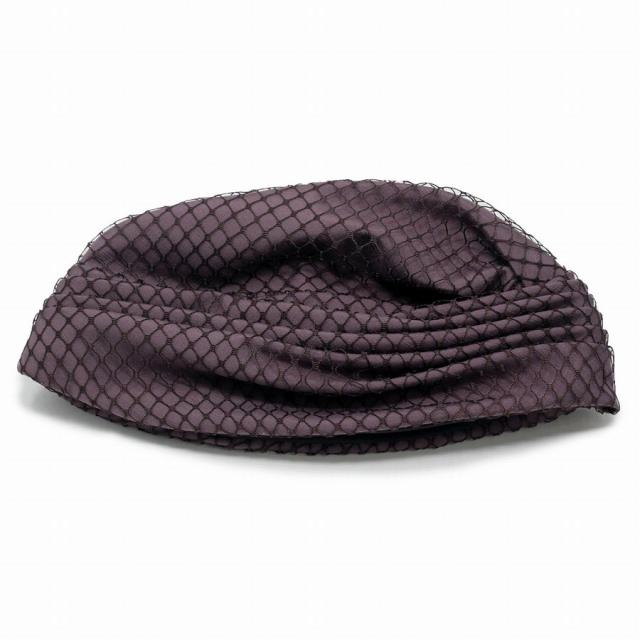 絹 帽子 室内 紫 メッシュ シルク 日本製 ミセスハット ベール ナイトキャップ 京紫 レディース ターバン 涼しい 通気性 パープル 母の日 ギフト 贈り物 プレゼント ギフト包装無料