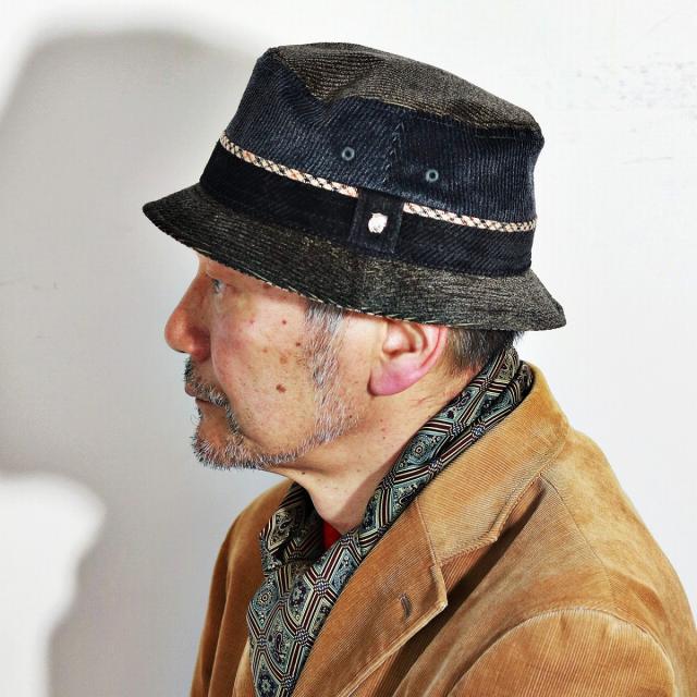 ダックス ハット 秋冬 帽子 大きいサイズ サファリハット DAKS コーデュロイ DUCA VISCONTI DI MODERONE_8