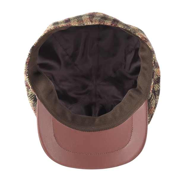 stetson 帽子 つば羊皮 8方 ハンチング メンズ 秋冬 ステットソン ハンチング チェック柄 大きい_5