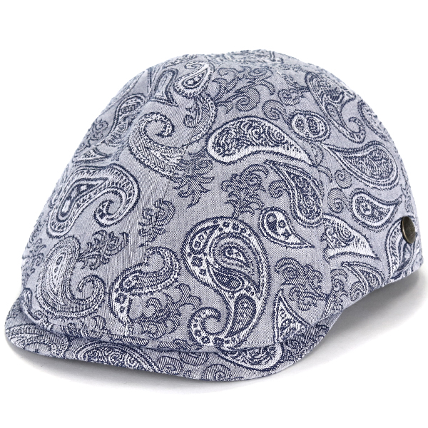 ハンチング 春夏 ROYAL STETSON ペイズリー ジャガード 8方ハンチング 総柄 ステットソン メンズ 帽_8