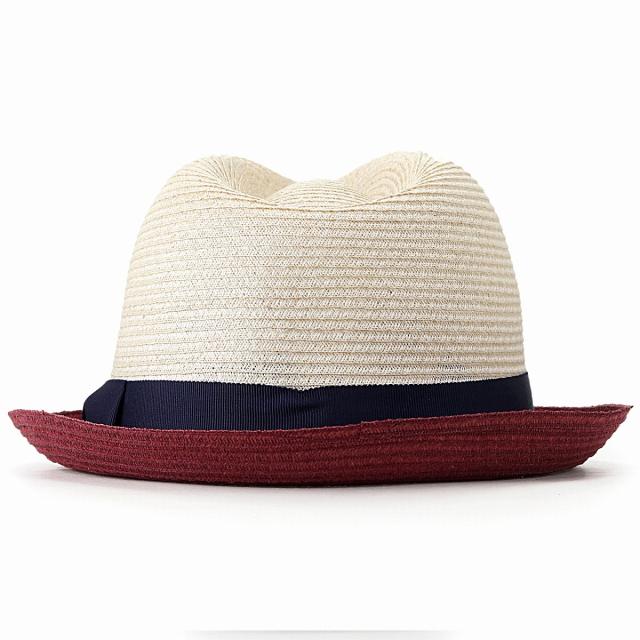 ストローハット メンズ ペーパー カウボーイ ウッドビーズ バックル
