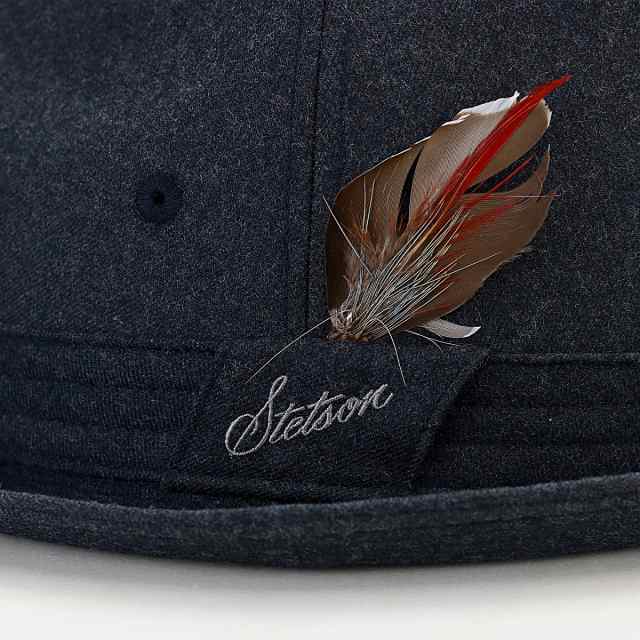 stetson 帽子 メンズ 中折れ ハット 秋冬 STETSON 羽根付き