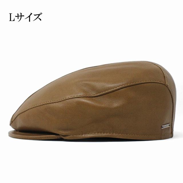 FRAMAR 羊革 レザー ハンチング 帽子 メンズ レディース 羊皮 天然皮革 ハンチングキャップ 本皮_1