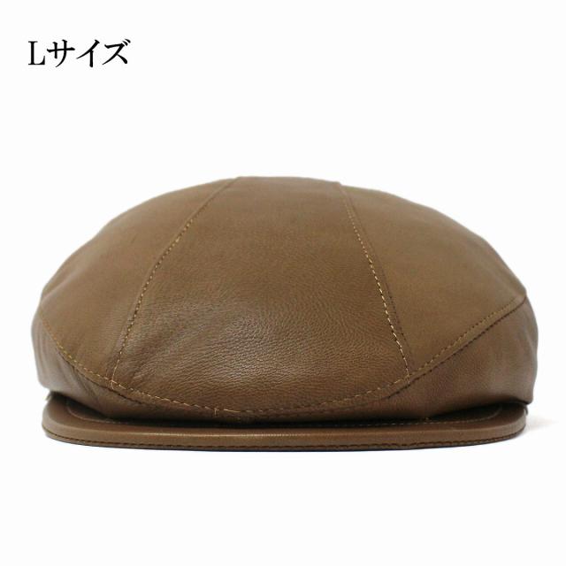 FRAMAR 羊革 レザー ハンチング 帽子 メンズ レディース 羊皮 天然皮革 ハンチングキャップ 本皮_2