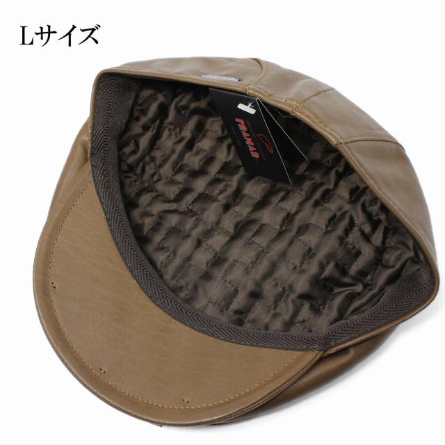 FRAMAR 羊革 レザー ハンチング 帽子 メンズ レディース 羊皮 天然皮革 ハンチングキャップ 本皮_5