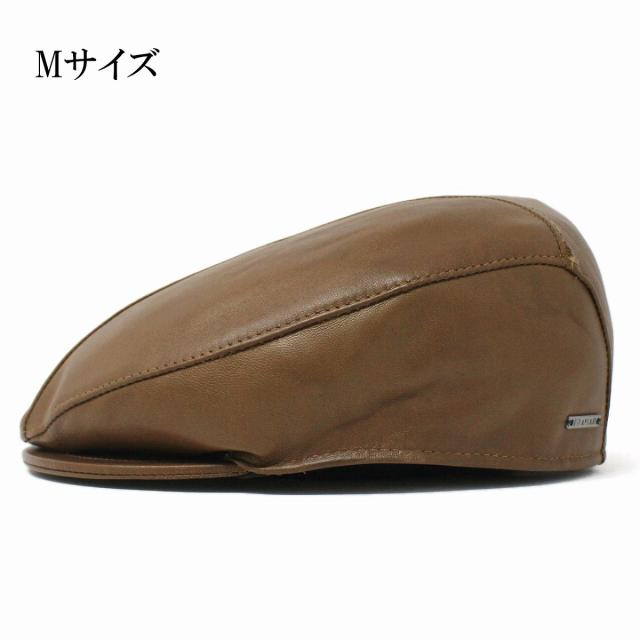 FRAMAR 羊革 レザー ハンチング 帽子 メンズ レディース 羊皮 天然皮革 ハンチングキャップ 本皮_8