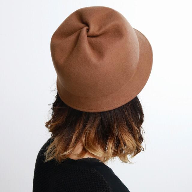 フェルトハット レディース クロッシェ ハット シンプル 無地 Mazurek
