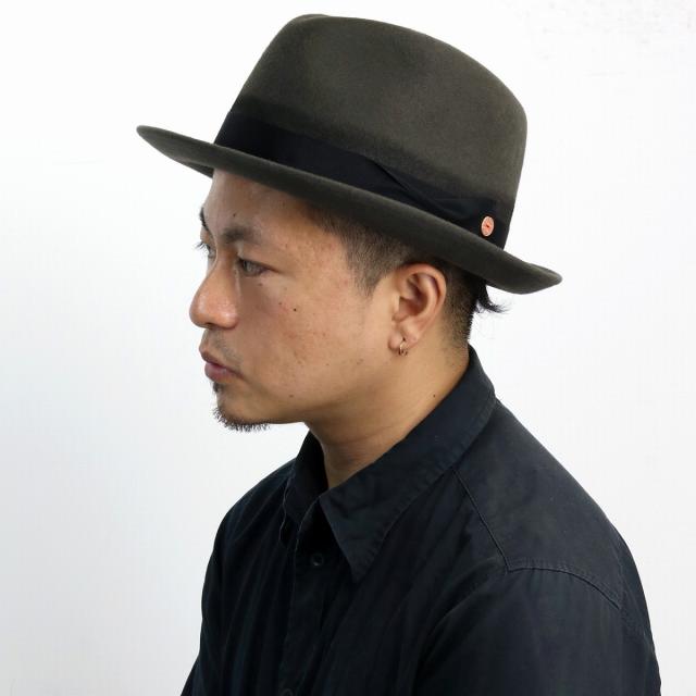 フェルトハット メンズ ベーシック アイテム マイザー 中折れハット ウール 秋冬 フェルトハッ