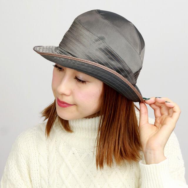 セーラーハット レディース UVカット帽子 春夏 帽子 光沢 機能性 UV加工 レディースファッショ