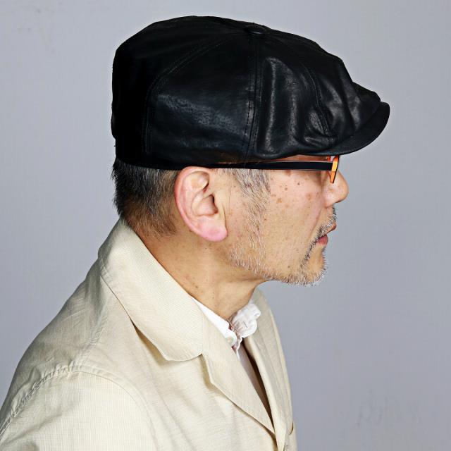 レザー 8方 ハンチング HENSCHEL アメリカ 帽子 本革 ブランド ヘンシェル メンズ キャスハンチン_8