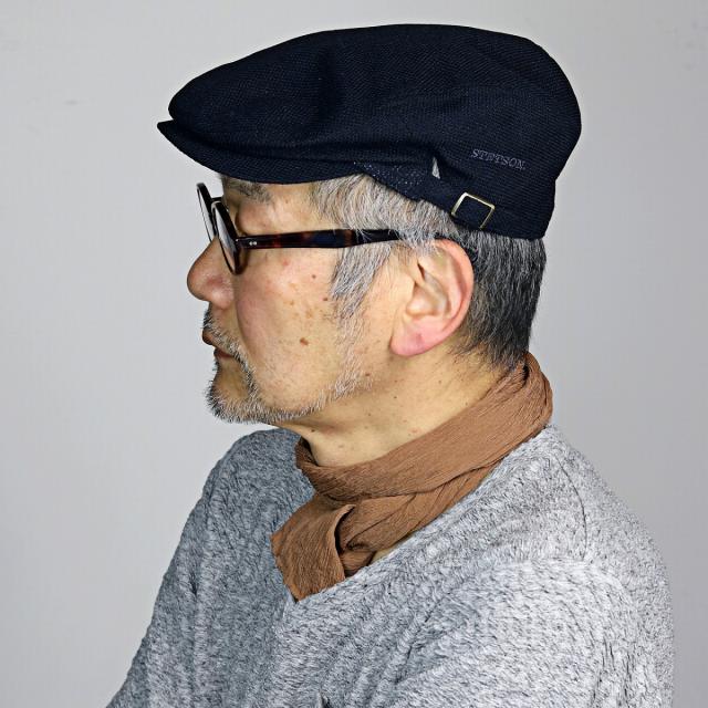 ステットソン ハンチング メッシュ サイドフリー ハンチング帽 メンズ 涼しい 春夏 無地 裏メ_9