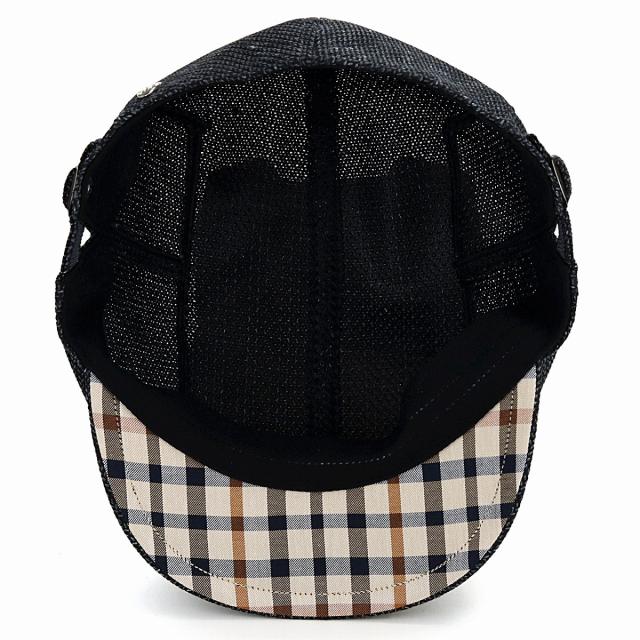 ハンチング メンズ DAKS 帽子 ヘリンボン 春 夏 麻混 涼しい アイビー