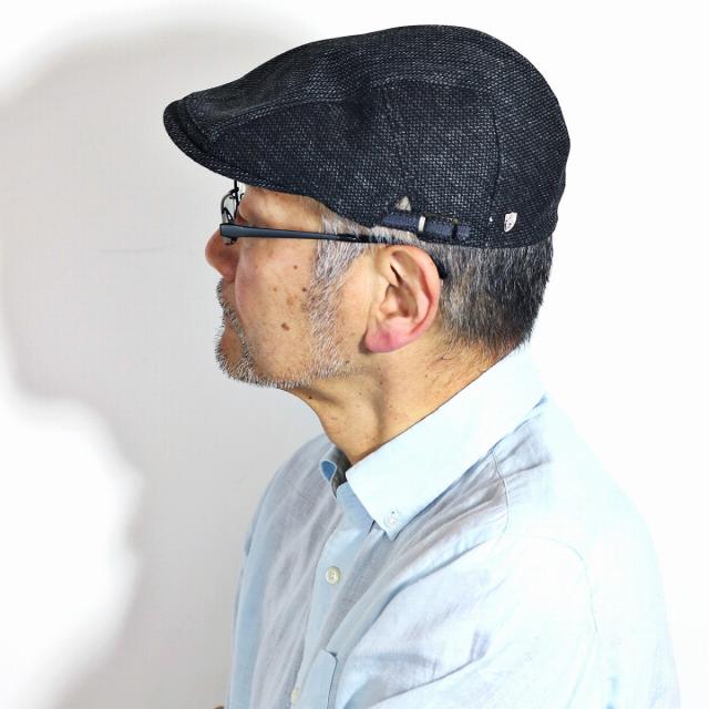 ハンチング メンズ DAKS 帽子 ヘリンボン 春 夏 麻混 涼しい アイビー