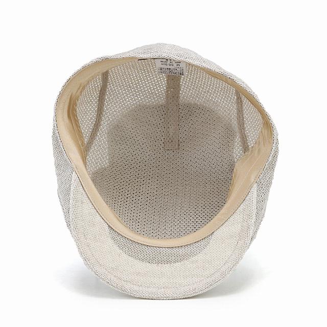 春 夏 DAKS コットンニット ハンチング 大きいサイズ 透かし編み 涼しい 帽子 メンズ ダックス_6