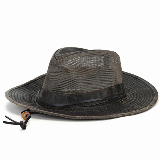 ハット メンズ 紐付き 春 夏 DPC OUTDOOR 帽子 日よけ サファリハット