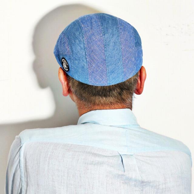 シナコバ デニム ハンチング メンズ 春夏 日本製 sinacova ハンチング帽 パッチワーク デニムキャ シナコバ デニム ハンチング メンズ 春夏 日本製 sinacova ハンチング